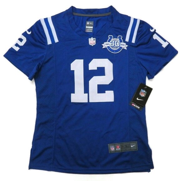 Nike Indianapolis Colts Andrew Luck Jersey Sewn Womens Large New NFL #12 - Picture 1 of 8